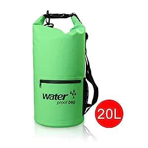 10L 20L Outdoor River Trekking Bag Dry Bag Double Shoulder Straps Water ...