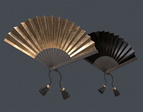 3D model Japanese War Fan Prop PBR VR / AR / low-poly | CGTrader