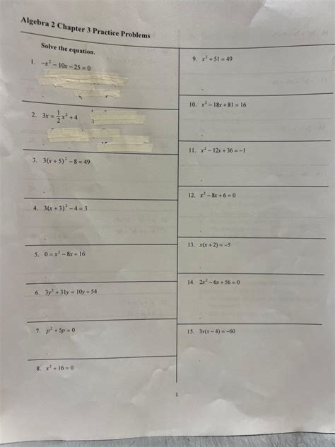 Image result for Algebra 2 Practice Problems