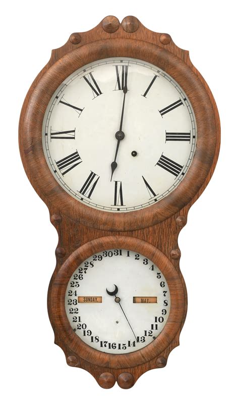 Lot - Seth Thomas "Office Calendar No. 7" Wall Clock