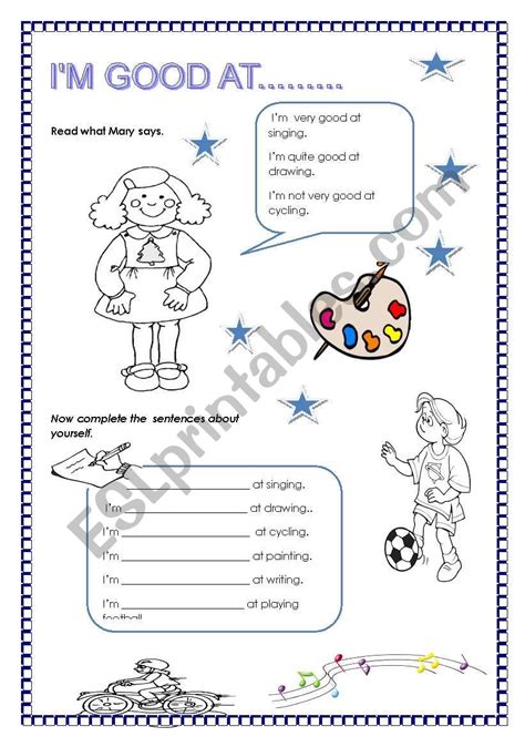 Be Good at Worksheet 的图像结果