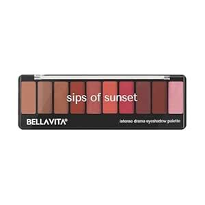 Buy BELLAVITA Intense Drama Eyeshadow Palette | 10 Blendable Shades ...