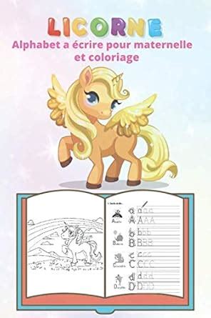 Amazon.in: Buy Licorne alphabet a écrire pour maternelle et coloriage ...