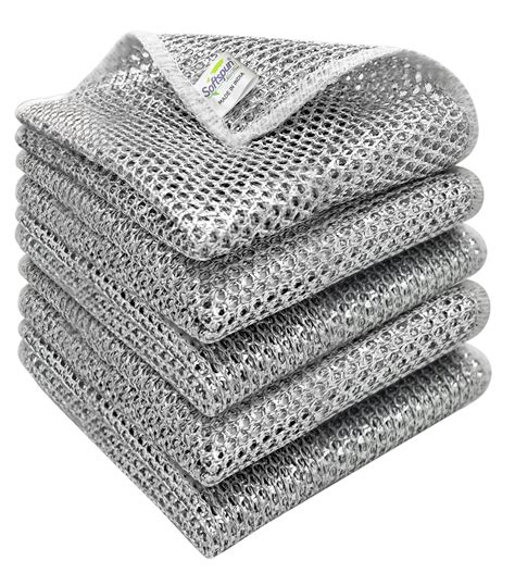 Softspun Stainless Steel Mesh Wire Multipurpose Rags | for Wet & Dry ...