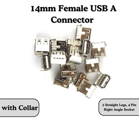 Buy Female USB A Connector 4 Pin Socket for DIY | Makerbazar