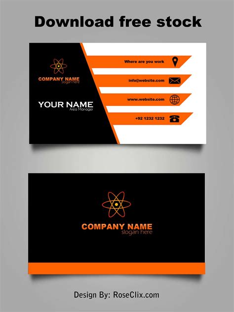 Blank Business Card Template 的图像结果