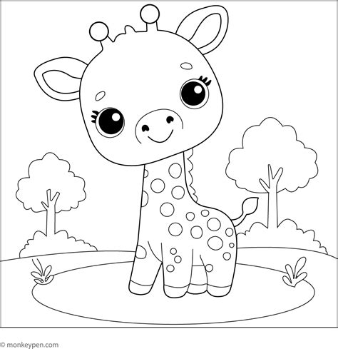 Cute Baby Animal Coloring Pages For Kids [2025]
