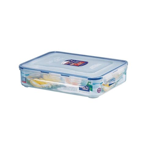 LocknLock Classic Large Semi-tall Rectangular Flat Food Container with ...