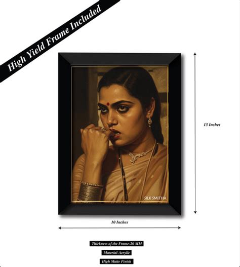 Silk Smitha I Cinema I Movie I Wall Poster / Frames – Peacockride