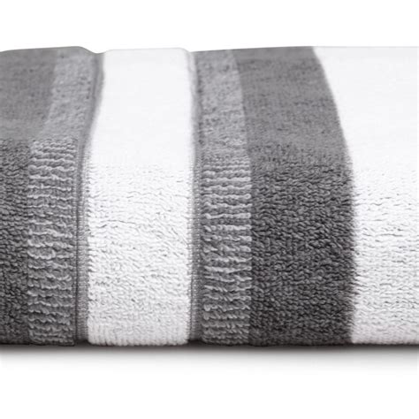 SPACES Bamboo Charcoal Textured Bath Towel - 76 x 150 cm | White | Cotton
