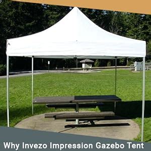 Invezo Gazebo Outdoor 10 x 10 feet Canopy Tent - 2 mins Installation ...