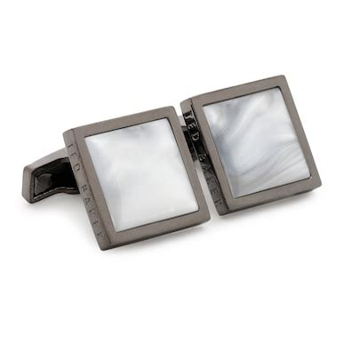 Buy Men Grey Semi Precious Square Cufflinks Online at The Collective ...