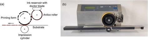 Process of flexographic printing: Schematic representation (a) and ...