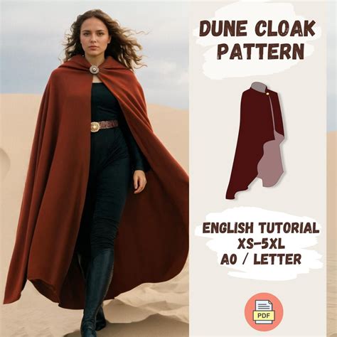 Cloak Sewing Pattern PDF, Women Cape Pattern, Fantasy Carnival Costume ...