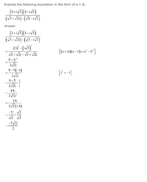 Complex Numbers And Quadratic Equations, Class 11 Mathematics NCERT ...