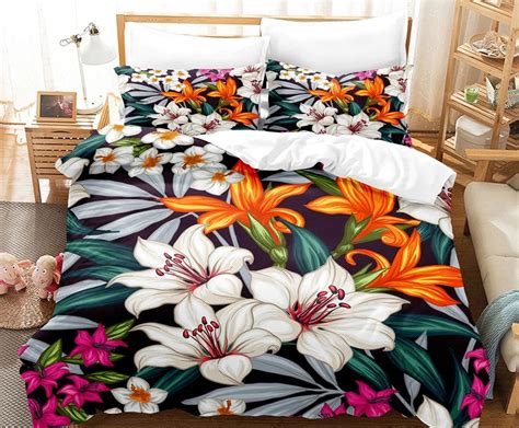 Bed Sheet Set Red Rose Leopard Bedding Set Luxury Comforter Pillowcase ...