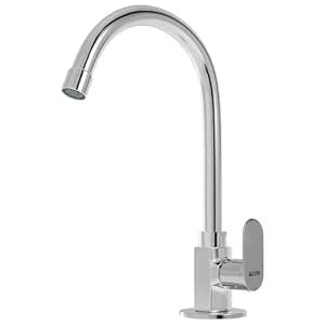 ALTON AXN9455, Brass, Swan Neck with Fixed Spout, Chrome Finish ...
