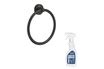 Porte-serviette Grohe Anneau porte serviettes Start noir mat ...