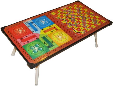 Anyastore Multipurpose Foldable Table Snake and Ladder Game with Ludo 2 ...