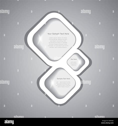 Gray speech bubble with text Stock Photo - Alamy