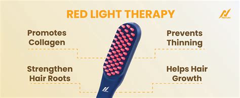 LED Hair Therapy Comb| Red & Blue LED light | Nexlev Store