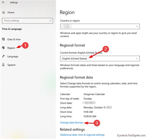 Regional Settings 的图像结果