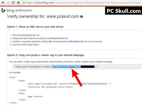 How to Get Bing Verification Code 的图像结果