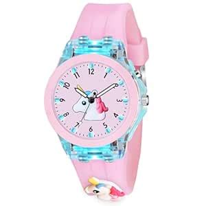 ON TIME OCTUS Kids Analouge Multi-Color Light Cute 3D Cartoon Character ...
