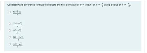 Backward Difference Formula 的图像结果