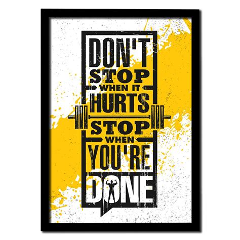 Buy Don't Stop – Gym Motivation Photo Frame in India – SAVACCI