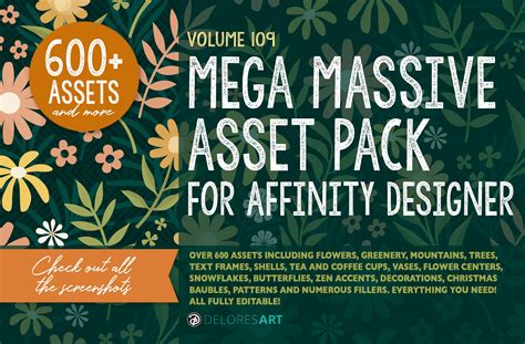 Volume 109 - Mega Asset Pack for Affinity Designer (600+ Assets ...