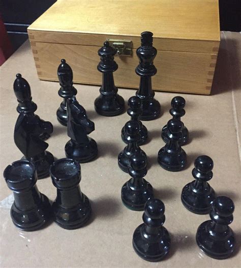Rare Vintage Bayerwald German Chess set - 3.5" King with box | #4544909875