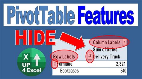 Image result for PivotTable Hide Column Labels