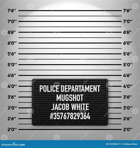 Police Height Chart For Photoshoot Of Wanted, Arrested Or Suspect ...