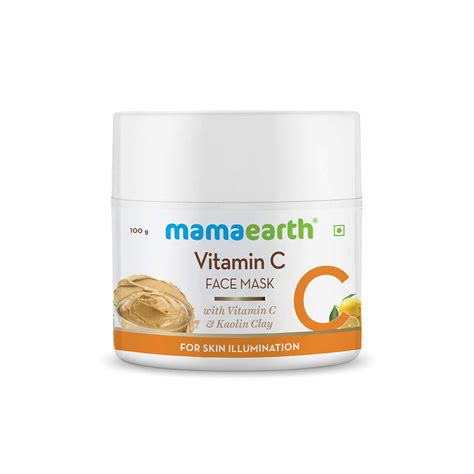 Mamaearth Vitamin C Face Mask With Vitamin C & Kaolin Clay for Skin ...