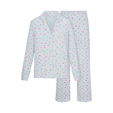 SOFT LOUNGE SLEEP SET | CLOUD CANDY HEART PRINT