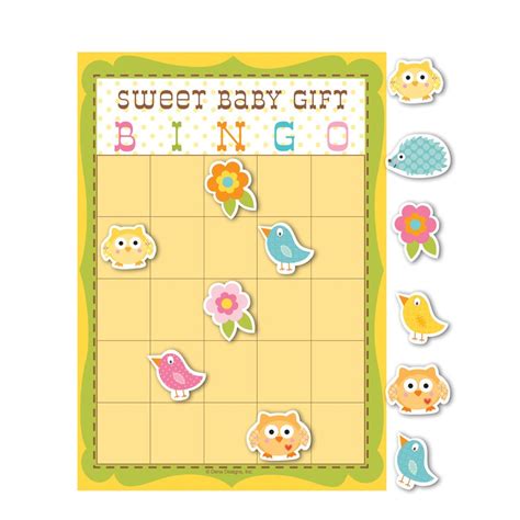 Creative Converting Baby Shower Happi Tree 10 Count Bingo Game : Amazon ...