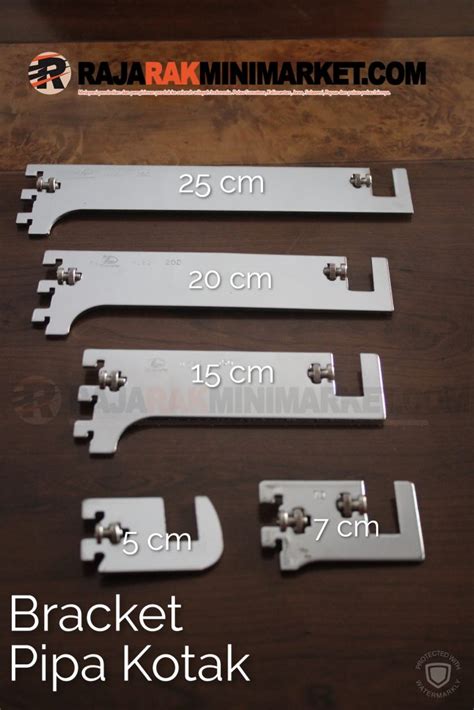 Daun Bracket Pipa Kotak Panjang 25 cm – Bracket Pipa Kotak H 25 | RAK ...