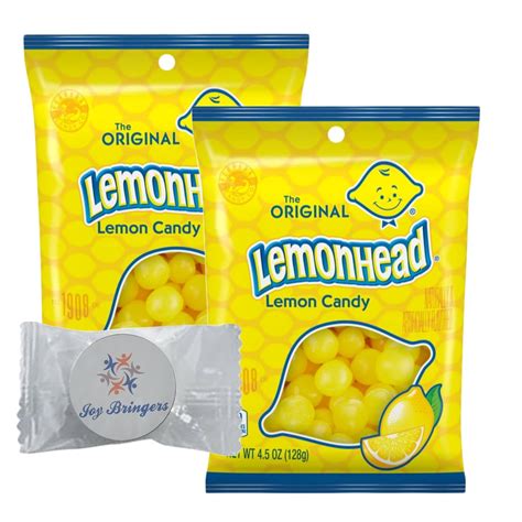 Amazon.com : The Original Lemonhead Lemon Candies, (2 pack) - Classic ...