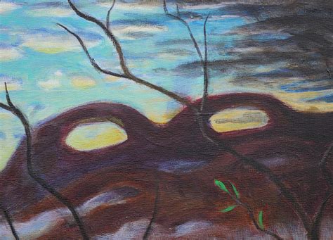 Charles E. Watson - “Gap” Contemporary Abstract Surrealist Landscape ...