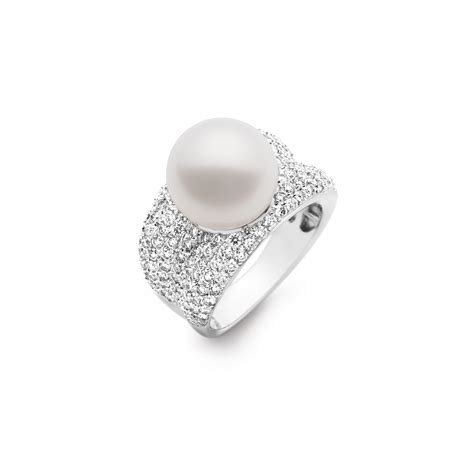 Kailis Pearl and White Diamond Adored Ring - Fine Jewellery and Argyle ...