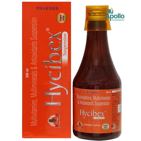 Hycibex Sugar Free Pineapple Orange Suspension 200 ml Price, Uses, Side ...