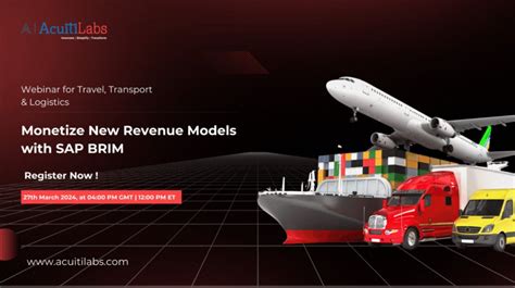 Monetize New Revenue Models with SAP BRIM, March 27 2024 | Online Event ...