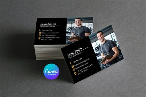 Personal Trainer Business Cards 的图像结果