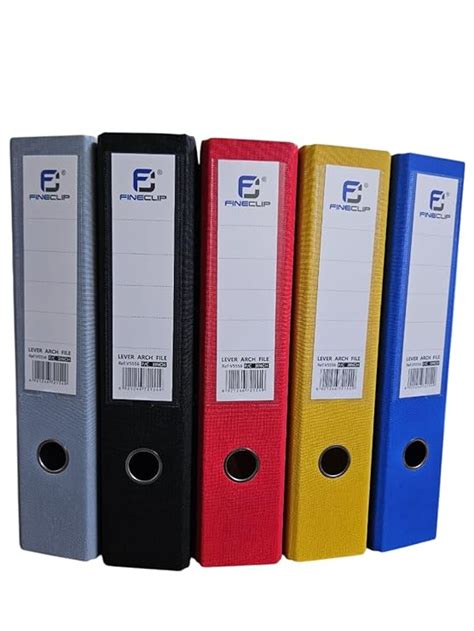 Lever Arch PVC Box File Multi Colour | 2.5 mm Thick PVC Pasted on Hard ...