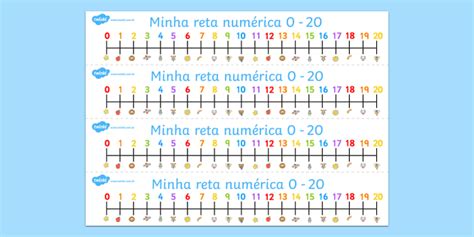 Minha Reta Numérica: 0 - 20