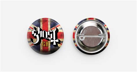Ghost GB Pin 25mm by Ghost Con UK | 25 mm Round badges | Sticker Mule India