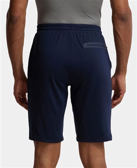 Buy Soft Touch Microfiber Elastane Stretch Shorts with Back Zipper ...