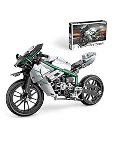 KERBRO 600-Piece Motorcycle Building Block Set – Advanced Sport Bike ...