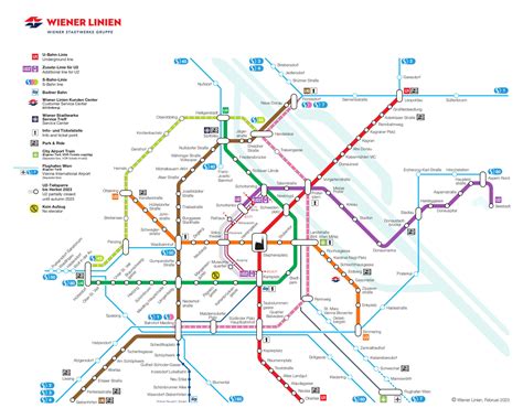 Map Of Vienna Subway, Metro, U Bahn, Underground Tube:, 60% OFF